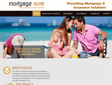 Tablet Screenshot of mortgagesure.co.nz